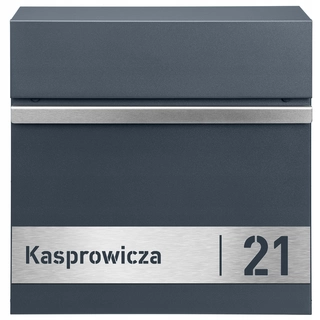 Poštová schránka - Poštová schránka, schránka, s držiakom na noviny PRIME, odtiene sivej
